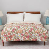 Berkshire Twin Microfiber Blanket Reversible Herringbone Down Alternative 66x96