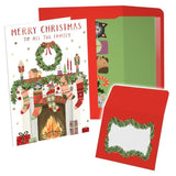 Holiday Christmas Greeting Cards Box Set, 40 Assorted 5x7 Envelopes Seals Bulk