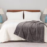 Berkshire Heated Throw Blanket, 4 Heat Settings 50" x 60" Polyester