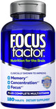 FOCUSfactor Nutrition for the Brain Dietary Supplement, 180 Tablets