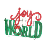 Member’s Mark 5' Pre-Lit Joy to the World Sign with 699 Twinkling LED Lights