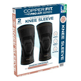 Copper Fit Pro Air Knee Compression Sleeves, Breathable Lightweight Design, 2-pc