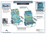 Tommy Bahama 5-Position Aluminum Folding Backpack Beach Chairs 2-Pack w/ Cooler