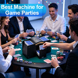Automatic Card Shuffler for 1–4 Decks, USB Rechargeable Card Dealer Machine