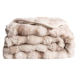 Life Comfort Bubble Faux Fur Throw, 60" × 70" Reversible 860 GSM Plush Blanket