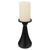 10-Pc Fusion Flameless LED Wax Candle Set Metal Holders Tapers, Pillars & Remote