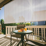 Koolspot Motorized Outdoor Sun Shade with Rechargeable Battery 15-Channel Remote