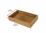 Oceanstar Portable Storage Cart with 3 Easy Removable Bamboo Trays