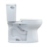 TOTO Drake Transitional Elongated 1.28 GPF Universal Height Tornado Flush Toilet, 2 pack