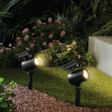 Mainstays 2 pack 60 Lumens Spotlight Set, 3000K Solar LED Landscape Spot Light