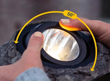 KODA Solar LED Rock Spotlight Set, 2-Pack 25LM Faux Stone Landscape Accent Light