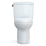 TOTO Drake Transitional Elongated 1.28 GPF Universal Height Tornado Flush Toilet, 2 pack