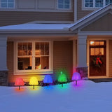 Mr. Christmas 8" Sugared Gumdrop LED Pathway Lights with Timer, Set of 5