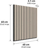 Artika Sonolok Acoustic Slat Wall Panels – Sound Absorbing MDF & Felt Panel Kit