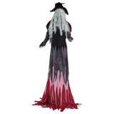 12 Ft Animated Towering Green Witch Halloween Animatronic – Motion Activated