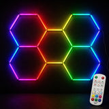 Westinghouse 190W RGB LED Hexagon Light Kit, 24 Tubes Music Sync Garage Ceiling