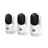 Arlo Essential Pan Tilt Indoor 2K Camera with Motion Detection and Alert, 3-pack