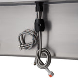 TRINITY 32" X 16" Stainless Steel Utility Sink with Pull-Out Faucet