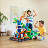 Hot Wheels City Ultimate T-Rex Garage Playset with 4 Levels, 50+ Car Storage & 2 Die-Cast Cars