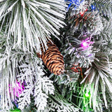 9' Pre-Lit Radiant Micro LED with Twinkle Artificial Flocked Greenery Garland