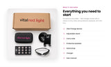 Vital Red Light Vital Charge Handheld Red Light, Therapy Device Face Neck Body