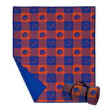 NCAA Outdoor Blanket with Carry Strap, 60" x 70", Weather-Resistant Plaid Team