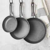 Ballarini Modena by Henckels Forged Aluminum 3-piece Fry Pan Set, 8", 10" & 12"