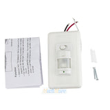 Automatic PIR Motion Sensor Light Switch, 180° Infrared Wall Switch, 110V