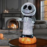Disney Halloween Light Up Lantern, Spinning Glitter Countertop Mantel Sculpture
