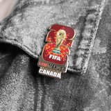 FIFA World Cup 7-Piece Zinc Alloy Pin Set featuring the Official 2026 Emblem