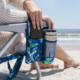 Tommy Bahama 5-Position Aluminum Folding Backpack Beach Chairs 2-Pack w/ Cooler