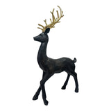 Member's Mark 2-Piece 48" Large Carved Deer Statues with Bronze-Look Finish