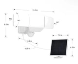 Lutec Motion Activated Solar Security Led Light 3000 Lumens NEW