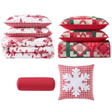 Holiday Market 8-pc Holiday Bedding Set, Comforter, Quilt, 4 Shams & 2 Pillows