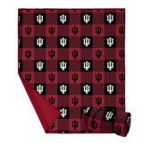 NCAA Outdoor Blanket with Carry Strap, 60" x 70", Weather-Resistant Plaid Team