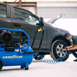 Goodyear 10 Gallon 175 PSI Super Quiet Oil Free Electric Air Compressor