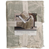 Nemcor 100% Cotton Throw Blanket Reversible 50x70 Lightweight Sofa Couch Throw