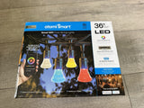 Atomi Smart LED Color String Lights – 36 ft Wi-Fi Outdoor RGB String Lights with Alexa & Google Assistant Compatibility