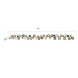 CG Hunter 6-Foot Pre-Lit Ornament Garland with 36 Warm White LED Lights