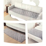 Brentwood Originals Waterproof Quilted Sofa Overlay, 28" x 72” Faux Fur Overlay