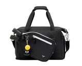TESPORT 2-in-1 Convertible Black Pickleball Bag – Removable Paddle Sleeve, Shoe Compartment & Tote Design