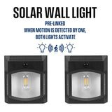 Westinghouse 600 lm Solar Motion-Activated Linkable Wall Lights, 2-Pack