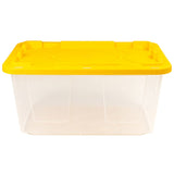GreenMade 27-Gallon Clear Heavy-Duty Storage Bins with Lockable Lids, 8-Pack