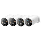 TP-Link Tapo 2K Solar Security Camera System 4-Pack – Wireless Cameras w/ Night Vision