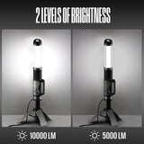 Westinghouse 10,000-Lm Corded 360° LED Tower Work Light with Telescoping Tripod