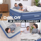 Bestway Tritech 22" King Air Mattress with Built-In Pump & Antimicrobial Coat