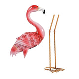 Evergreen 35”H Solar LED Flamingo Pair, Set of 2