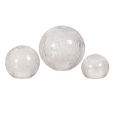 Set of 3 Evergreen LED Glass Cubes or Spheres Towers, 3 Glass Tower w/ 24 Lights