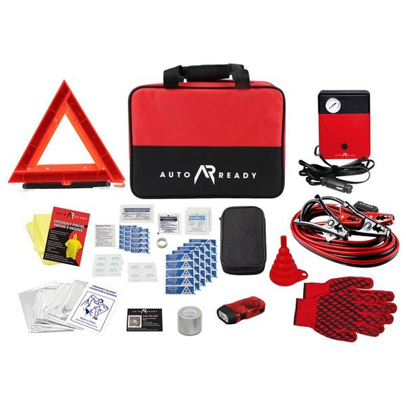 Auto Ready 68-Piece Roadside Emergency Kit – Car Safety Kit