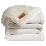 FRYE Luxe Faux Fur Throw 60" × 70" Reversible Plush 1150 GSM Heavyweight Blanket